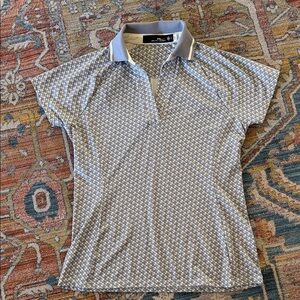 Ralph Lauren Gray Patterned Button Down Shirt